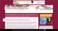 Desktop Screenshot of hanggarten.com