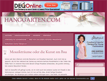 Tablet Screenshot of hanggarten.com